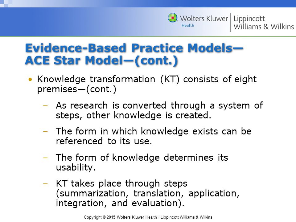 Using knowledge and evidence to support